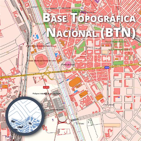 Esquema de la estructura de la Base Topográfica Urbana de Vigo (BTUV) o de la directiva INSPIRE.