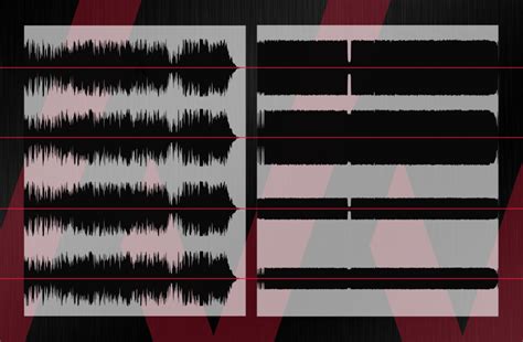 Gráfico comparativo de niveles de volumen y picos de canciones masterizadas a diferentes LUFS.