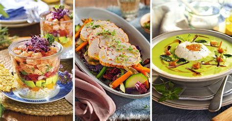 Ejemplos de cenas ligeras y saciantes