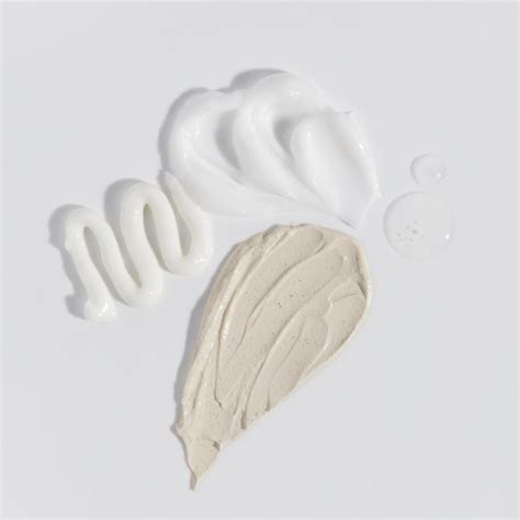 Textura de gel-crema de un producto cosmético anticelulítico