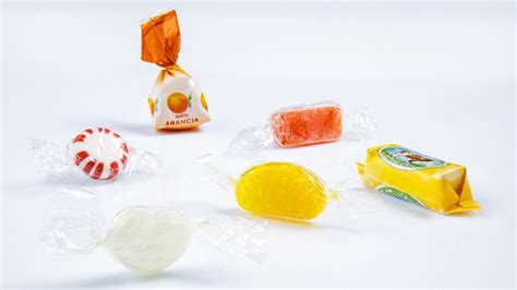 imagen de diferentes tipos de caramelos y su textura