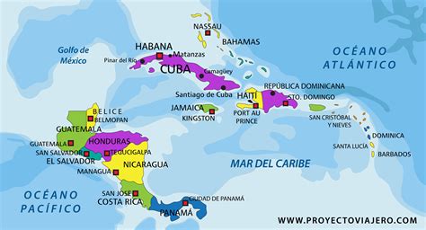 Mapa de América del Norte y el Caribe resaltando los países y territorios que forman parte del NANP y utilizan el prefijo +1