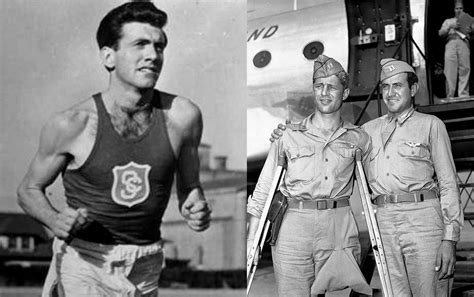 Fotografía de Louis Zamperini en su juventud como atleta