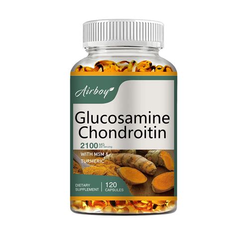Imagen de diferentes suplementos de glucosamina y condroitina.