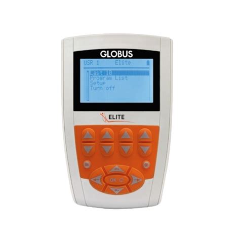 Diseño cuadrado y funcional del electroestimulador Globus Elite 150