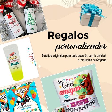 Ejemplos de regalos personalizados: botella de agua, cuaderno de recetas.