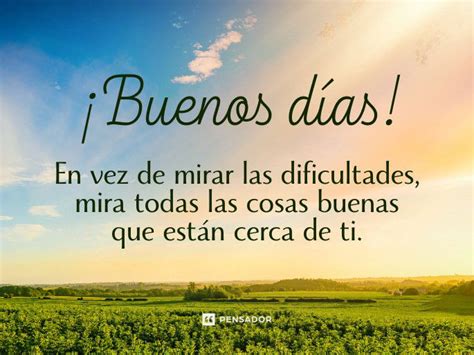 Ilustración de un amanecer con un mensaje de 