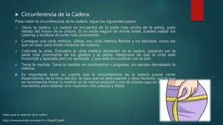 Infografía detallada mostrando cómo medir la circunferencia de la cadera correctamente.