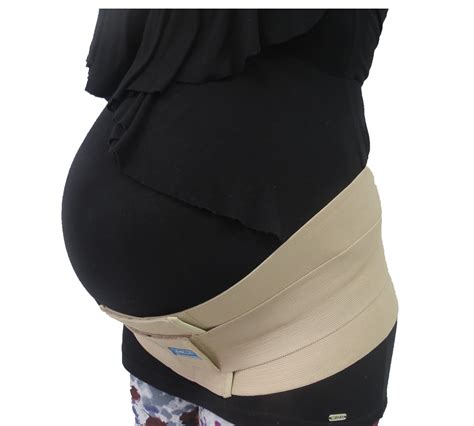 infografía sobre los beneficios de usar faja de embarazo, mostrando soporte lumbar y abdominal