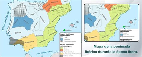 Mapamundi con la distribución de los asentamientos íberos en la península Ibérica