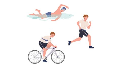 Collage de imágenes que representan diversas actividades de ejercicio aeróbico: correr, nadar, bicicleta, caminar.