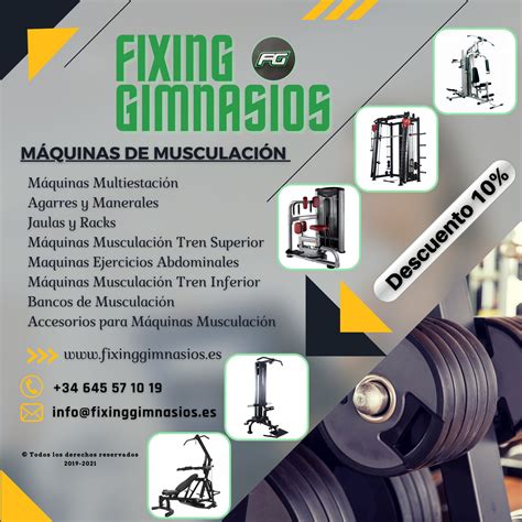 Ilustración mostrando diferentes tipos de máquinas de musculación (multiestación, poleas, bancos)
