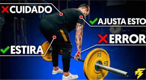 Infografía con la técnica correcta para realizar peso muerto rumano (SLDL)