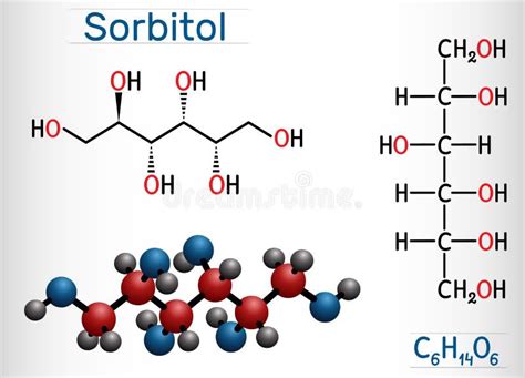 Estructura molecular del sorbitol
