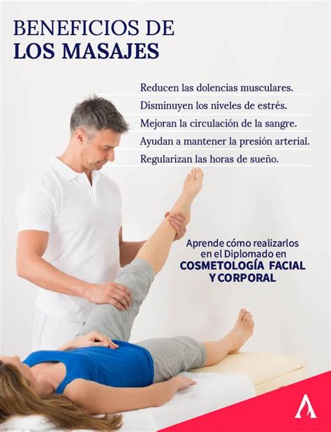 Infografía detallando los beneficios de los masajes reductores: mejora de circulación, reducción de celulitis, eliminación de toxinas, estilización de la figura.