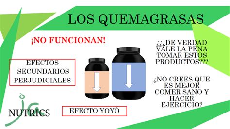 Infografía comparando la efectividad de los quemagrasas con dieta y ejercicio.