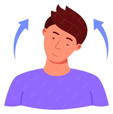 Ilustración de ejercicio isométrico de inclinación lateral del cuello