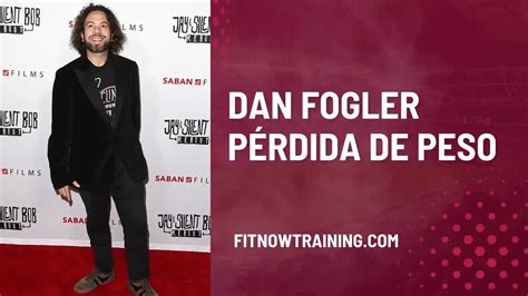 Infografía comparativa del peso de Dan Fogler antes y después de su transformación