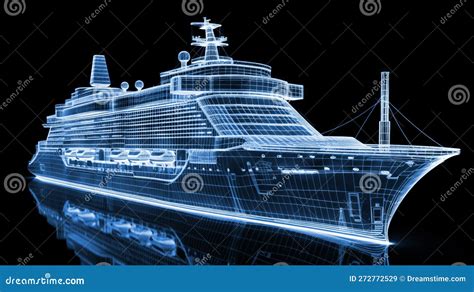 Ilustración de un crucero moderno equipado con artillería naval.