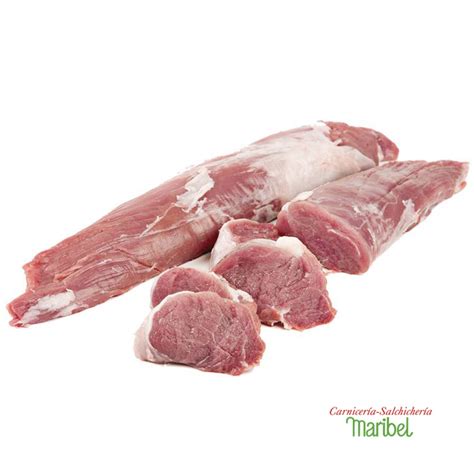 Ilustración de un solomillo de cerdo fresco.