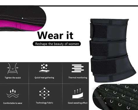 Diagrama de la faja mostrando la ubicación de los tres velcros y su efecto en el torso.