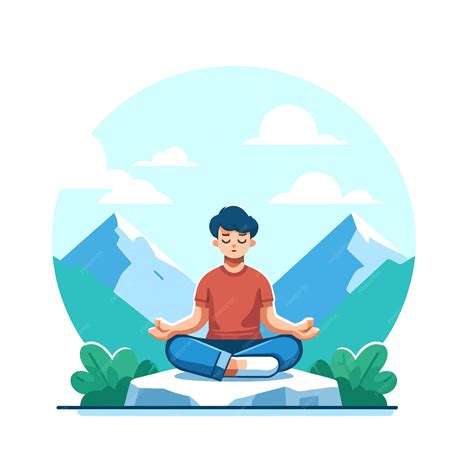 Ilustración de una persona meditando mientras come, simbolizando la atención plena en la alimentación.