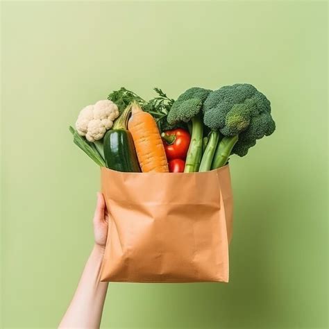 Paquete de verduras frescas enfajado con una banda de papel
