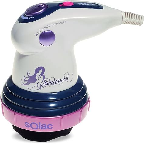 Diseño del masajeador Solac Sculptural ME7711 con sus cabezales intercambiables