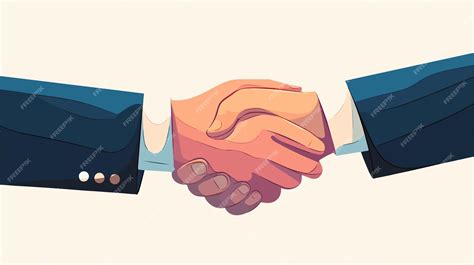 Ilustración mostrando un apretón de manos firme y una postura erguida.