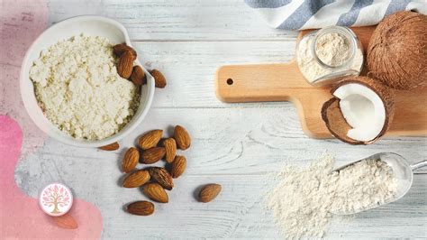 Comparativa visual: Textura de la harina de coco y la harina de almendras