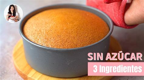 Ingredientes para un bizcocho fit en molde pequeño