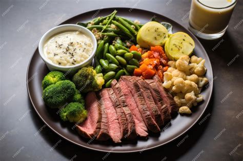 Plato de comida saludable con proteínas, verduras y carbohidratos complejos