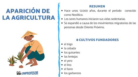 ilustración comparando la línea de tiempo evolutiva humana con la aparición de la agricultura
