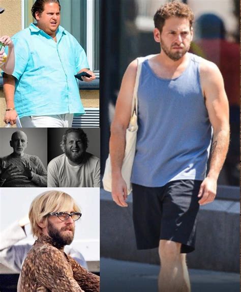 Jonah Hill en una alfombra roja, luciendo su figura transformada.