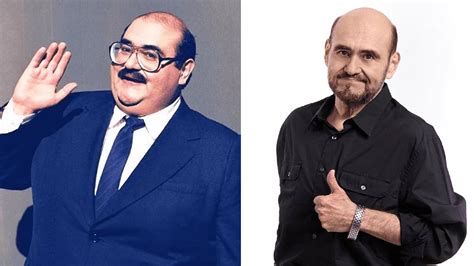 Comparación fotográfica de Edgar Vivar antes y después de su cirugía bariátrica.