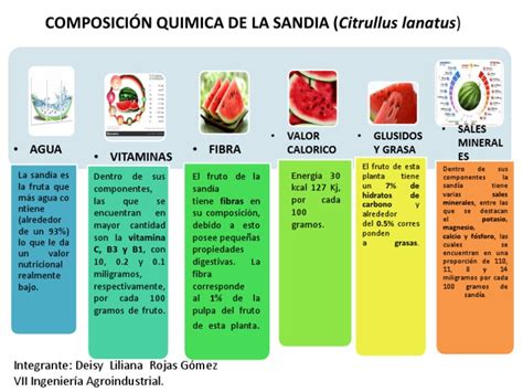 Infografía comparativa de la composición nutricional de la sandía frente a otros alimentos comunes en dietas restrictivas.