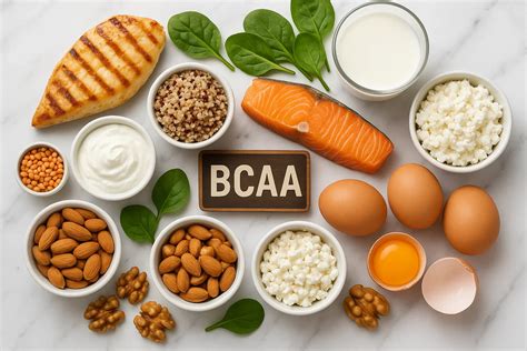 tabla comparativa de alimentos ricos en BCAA y sus cantidades aproximadas