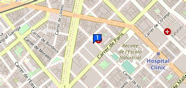 Plano de situación del centro CETIR en Carrer Dr. Jaume Ferran i Clua, 8, L'Hospitalet de Llobregat.