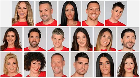 Infografía comparativa del antes y después de varios concursantes de 'Supervivientes', incluyendo a Anabel Pantoja, mostrando la pérdida de peso.