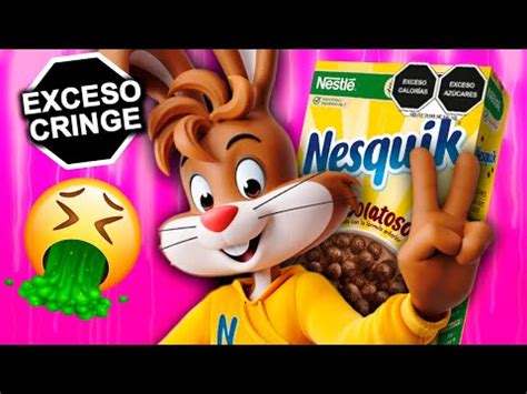 Envase de Nesquik con el logo y la mascota.