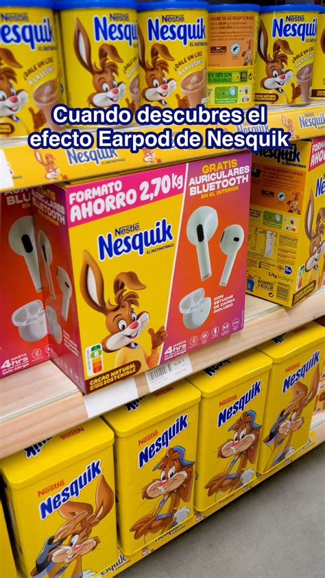 Infografía detallando los aditivos presentes en Nesquik y sus potenciales efectos.