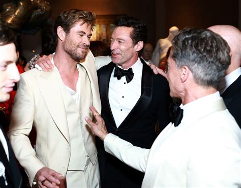 Collage de fotos de Chris Hemsworth, Hugh Jackman y Benedict Cumberbatch.