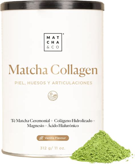 Imagen de los ingredientes del Keto Matcha: té matcha, aceite MCT, colágeno y stevia.