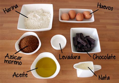 Ingredientes para bizcocho de chocolate cetogénico
