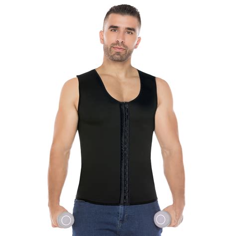 Infografía mostrando la variedad de fajas para hombre disponibles en AliExpress, con filtros de búsqueda.