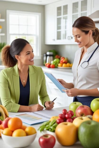 Imagen de una consulta de nutrición personalizada.