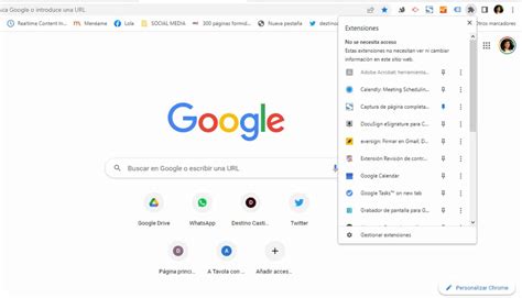 Capturas de pantalla del proceso de eliminación de extensiones en Google Chrome