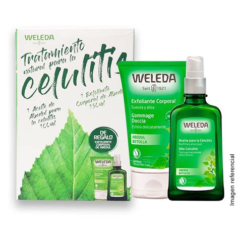 Imagen del pack de Aceite de Abedul de Weleda con la CeluliCup.