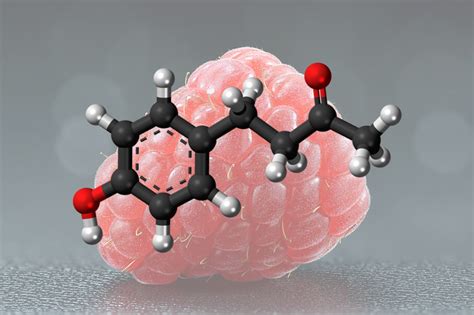 Diagrama que muestra la estructura molecular de la cetona de frambuesa y su similitud con la capsaicina.