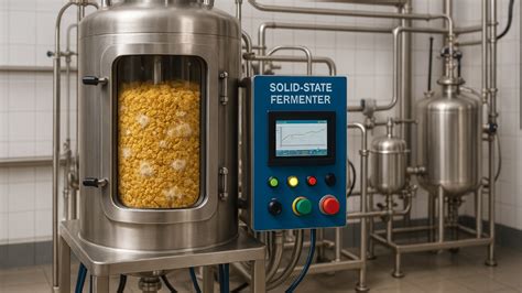 Infografía comparativa de la Fermentación en Estado Sólido (FES) y la Fermentación Líquida (sumergida), destacando sus características y aplicaciones.